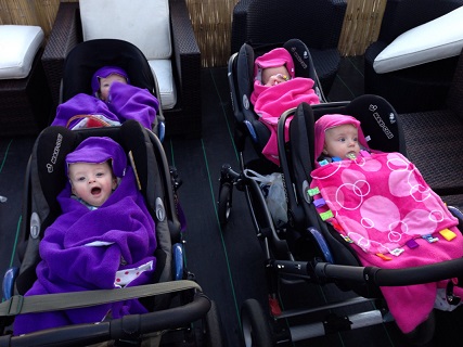 quad pram newborn